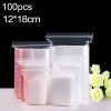 100pcs / pack PE Self Sealing Clear Zip Lock Packaging Bag, 12cm x 18cm, Custom Printing and Size are welcome