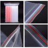 100pcs / pack PE Self Sealing Clear Zip Lock Packaging Bag, 12cm x 18cm, Custom Printing and Size are welcome - Image 5