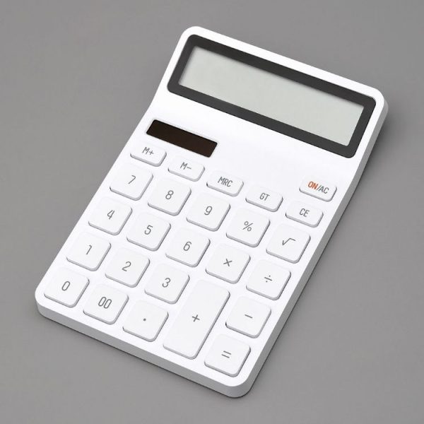 Original Xiaomi Youpin LEMO Rice Calculator 12-bit LED Display ABS Material 6 Degree Angle (White) - Image 2