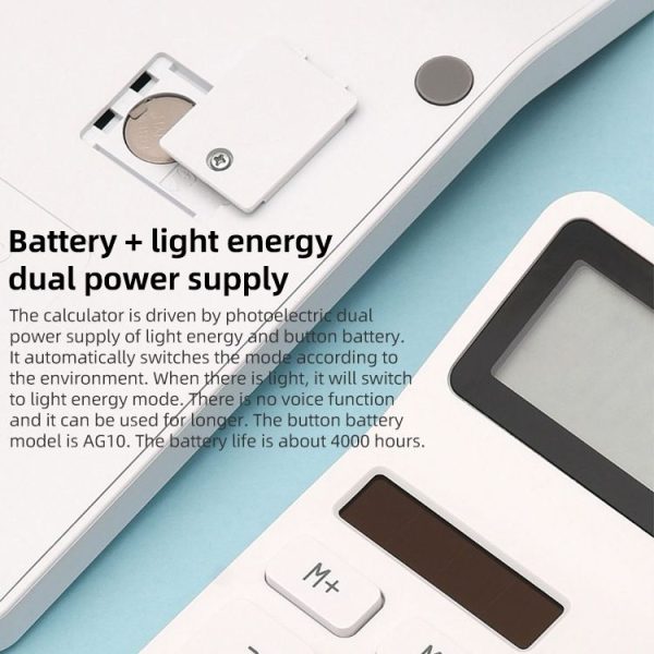 Original Xiaomi Youpin LEMO Rice Calculator 12-bit LED Display ABS Material 6 Degree Angle (White) - Image 3