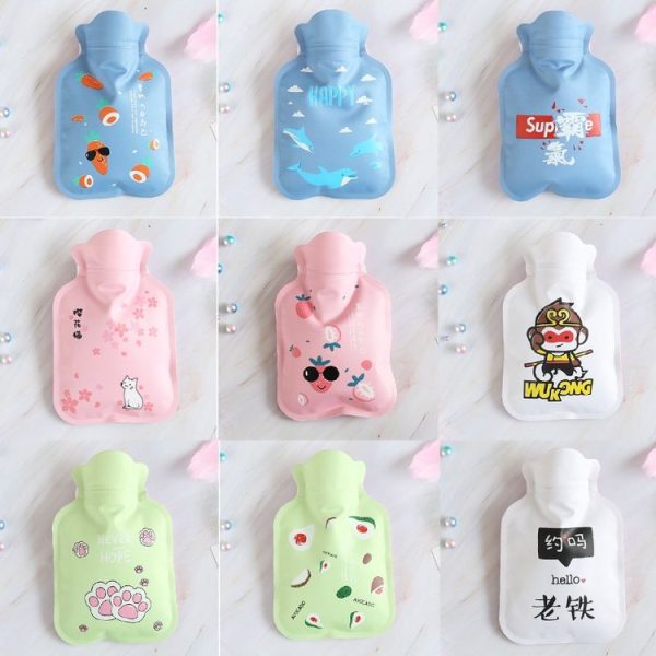 2 PCS Cartoon Warm PVC Household Water Injection Hot Water Bag, Random Color Delivery, Size: S, 17x11cm - Image 7