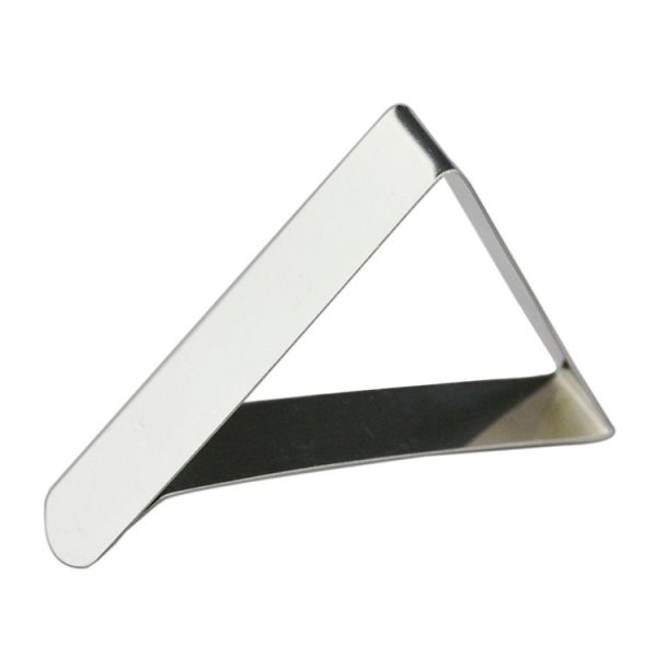 10 PCS Stainless Steel Tablecloth Clip Adjustable Triangle Clamp Holder - Image 2
