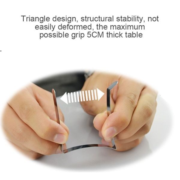 10 PCS Stainless Steel Tablecloth Clip Adjustable Triangle Clamp Holder - Image 7