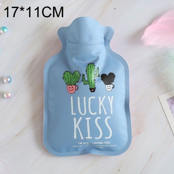 Cartoon Warm Safe Reliable PVC Household Water Injection Hot Water Bag, Size: S, 17x11cm
