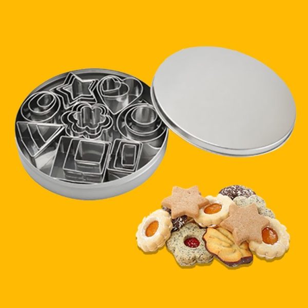 24 PCS / Set Stainless Steel DIY Cookie Biscuits Molds Geometry Baking Tools (Rectangle) - Image 2
