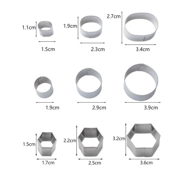 24 PCS / Set Stainless Steel DIY Cookie Biscuits Molds Geometry Baking Tools (Rectangle) - Image 8