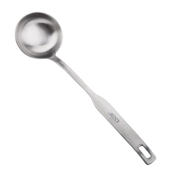 2 in 1 LXBF LX-CJS2 Stainless Steel Draging Spoon + Round Soup Spoon Cutlery Set - Image 2