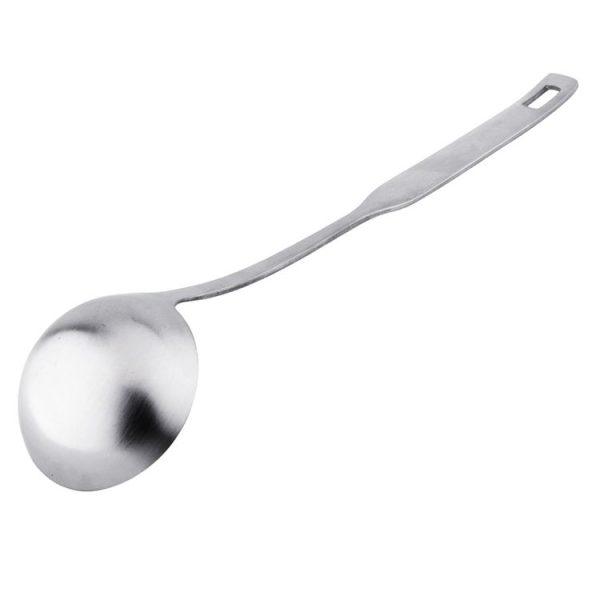 2 in 1 LXBF LX-CJS2 Stainless Steel Draging Spoon + Round Soup Spoon Cutlery Set - Image 4