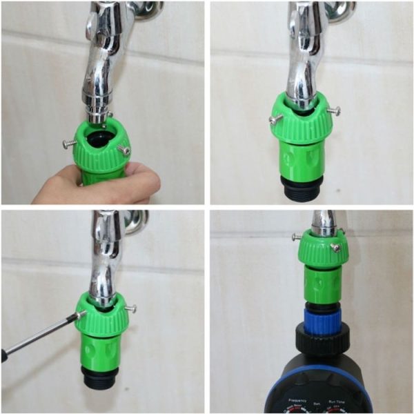 Home Garden Faucet Fast Connector Adapter (Green) - Image 6