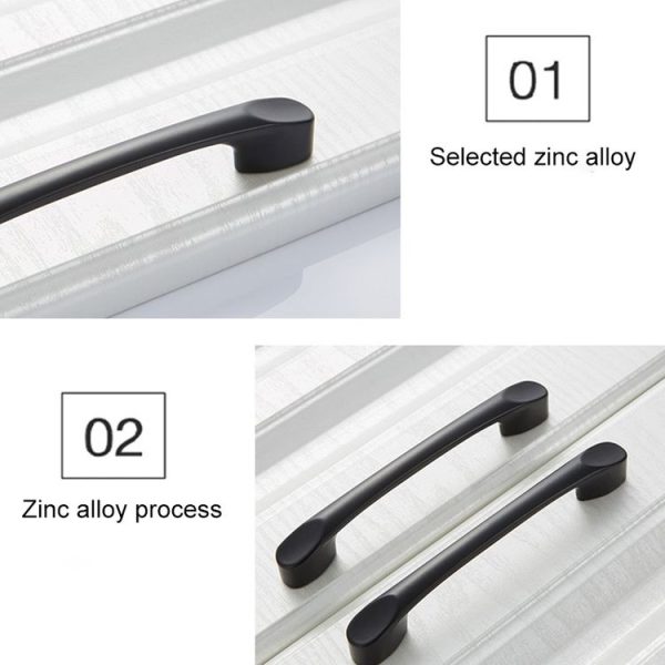 5 PCS 6225_96 Simple Zinc Alloy Closet Cabinet Handle Pitch: 96mm - Image 4