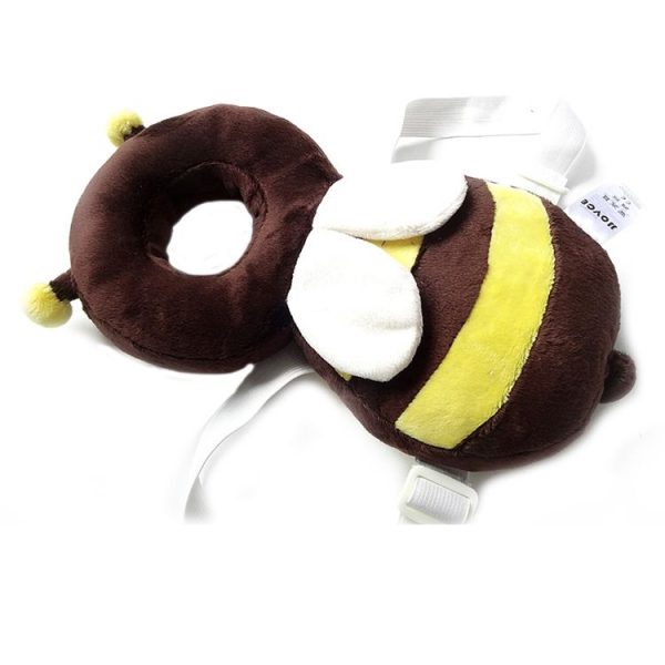 Big Brown Plush Bee Pattern Shockproof Head Pad for Baby Children Waliking - Image 2
