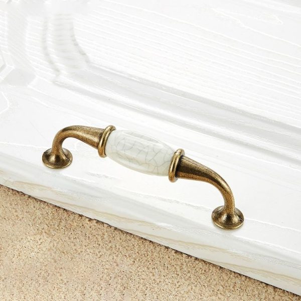 5 PCS 5025_96 Ceramic Crack Closet Cabinet Handle Pitch: 96mm - Image 2