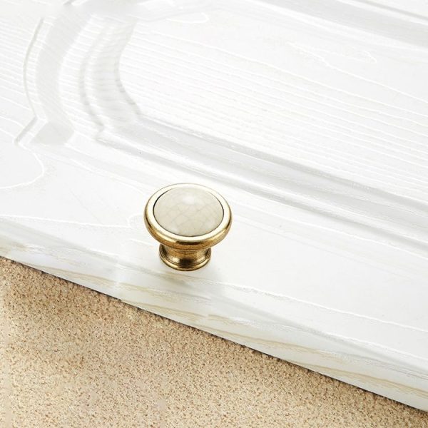 5 PCS 5089 Single Hole Ceramic Crack Closet Cabinet Handle - Image 2