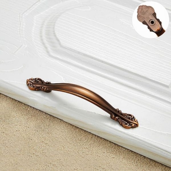 5 PCS 6032A_96 Coffee Paint Closet Cabinet Handle Pitch: 96mm - Image 2