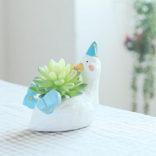 Lovely Home Garden Office Resin Cartoon Animal Shaped Plant Flower Pot Decoration Animal Flower Pots Planter - Image 2