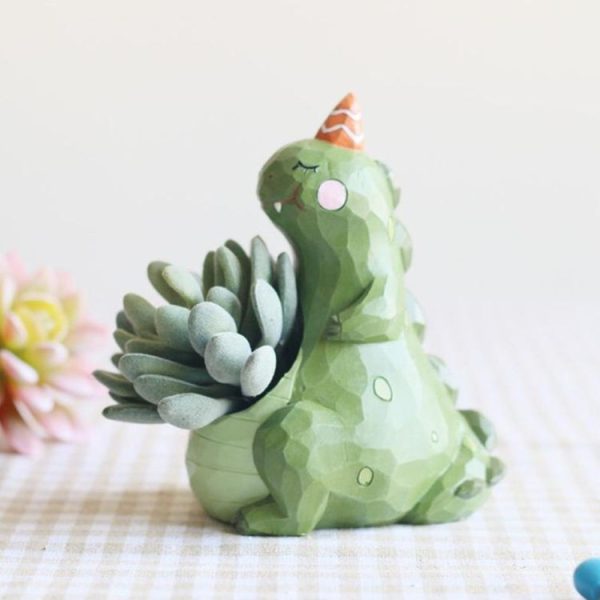Lovely Home Garden Office Resin Cartoon Animal Shaped Plant Flower Pot Decoration Animal Flower Pots Planter - Image 3