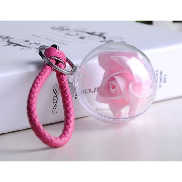 5 PCS Transparent Christmas Ball Hollow Plastic Sphere Ball Shaped Eternal Flower Ball Wedding Gifts Gift Box, Size: 8 x 8cm - Image 6