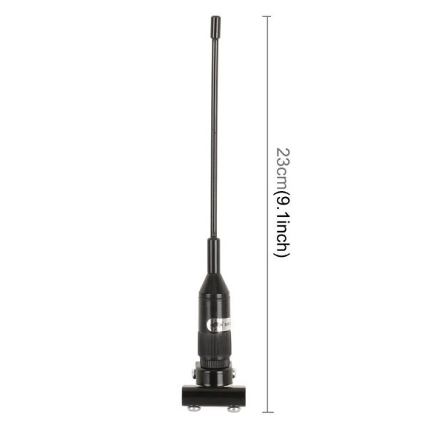 Universal Car Mini Decoration Extensile Aerial Clip Side Car Modified To Remove Static Electricity Aerial, Length: 23cm (Black) - Image 2