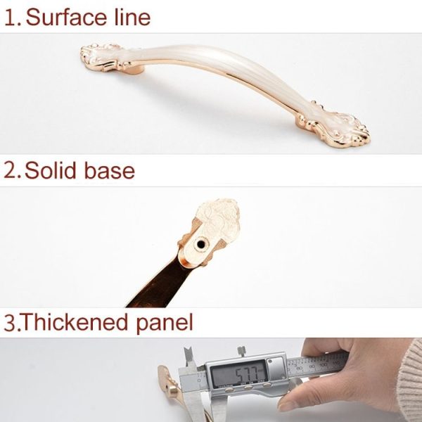 10 PCS 6041 Small Single Hole Gold and Silver Paint Closet Cabinet Handle Diameter: 24mm - Image 4