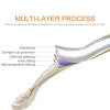 5 PCS 6041 Large Single Hole Ivory White Zinc Alloy Simple Closet Cabinet Handle Length: 30mm - Image 3
