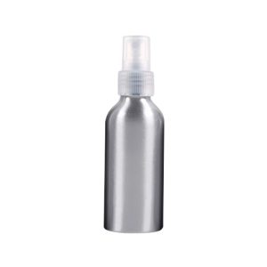 Refillable Glass Fine Mist Atomizers Aluminum Bottle, 100ml (Transparent)