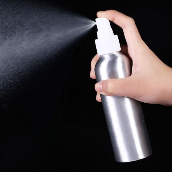 Refillable Glass Fine Mist Atomizers Aluminum Bottle, 100ml (Transparent) - Image 7