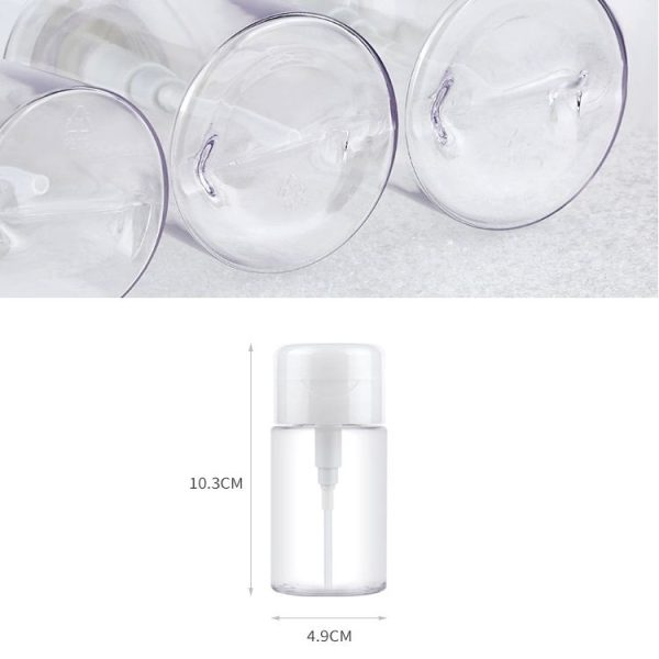 Portable Liquid Push Down Pump Dispenser Bottle Empty Plastic Bottle Container, 100ml - Image 6