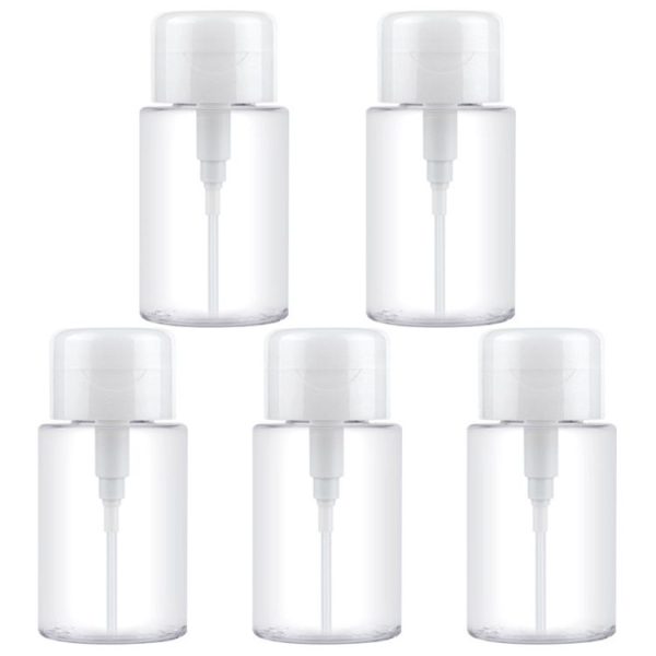 Liquid Push Down Pump Dispenser Bottle Empty Plastic Bottle Container, 200ml - Image 2