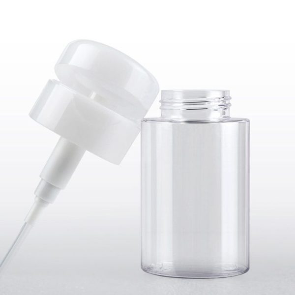 Liquid Push Down Pump Dispenser Bottle Empty Plastic Bottle Container, 200ml - Image 3