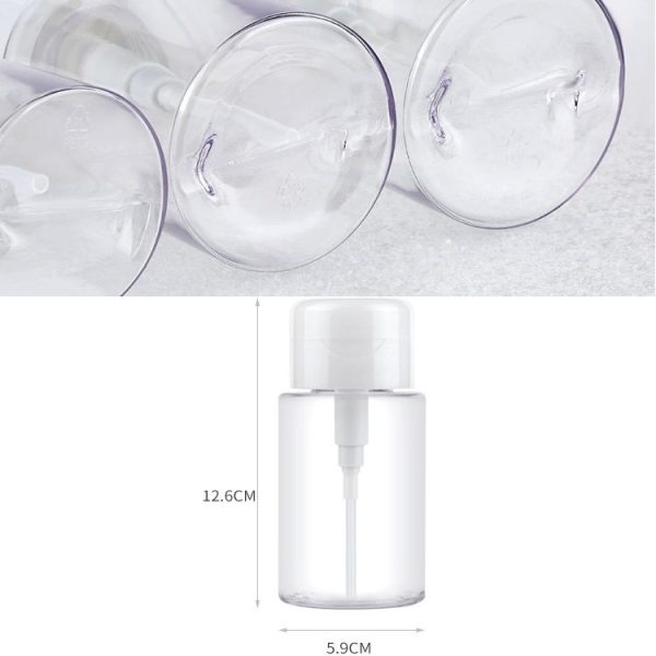 Liquid Push Down Pump Dispenser Bottle Empty Plastic Bottle Container, 200ml - Image 6