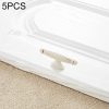 5 PCS 6064 Single Hole Ivory White Zinc Alloy Simple Closet Cabinet Handle