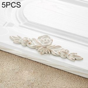 3 PCS 6603 Large Single Hole Ivory White Zinc Alloy Simple Closet Cabinet Handle Length: 168mm