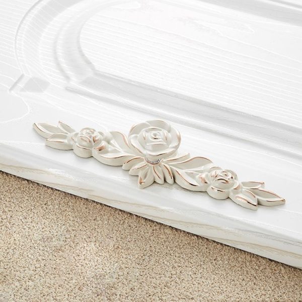 3 PCS 6603 Large Single Hole Ivory White Zinc Alloy Simple Closet Cabinet Handle Length: 168mm - Image 2