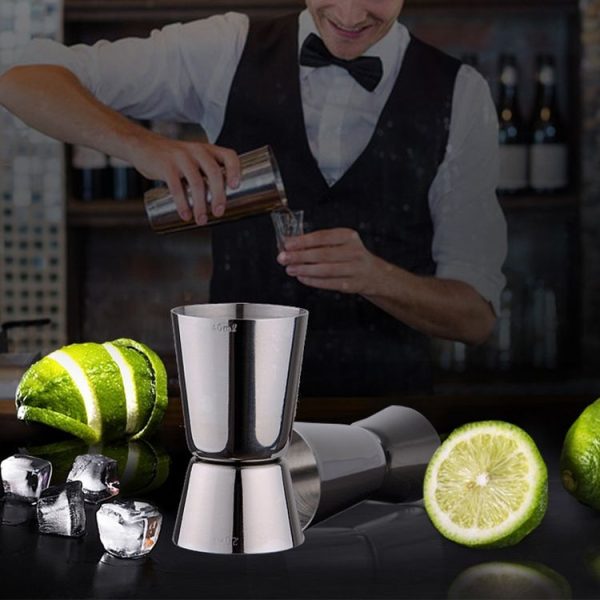 Stainless Steel Cocktail Double Head Measuring Cup, Capacity: 15ml / 30ml (Black) - Image 5