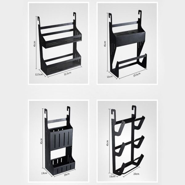 Kitchen Multi-function Stainless Steel Pot Lid Holder Storage Rack - Image 3