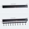 30cm 4 Hooks Kitchen Multi-function Wall Hanging Holder Seasoning Storage Rack (Black) - Image 3