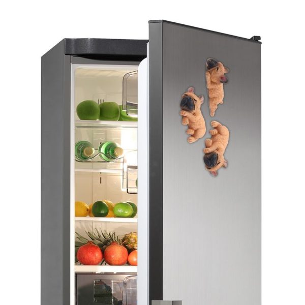 Home Decoration Lovely Rrunk on Sleep French Bulldog 3D Magnetic Buckle Fridge Paste - Image 7