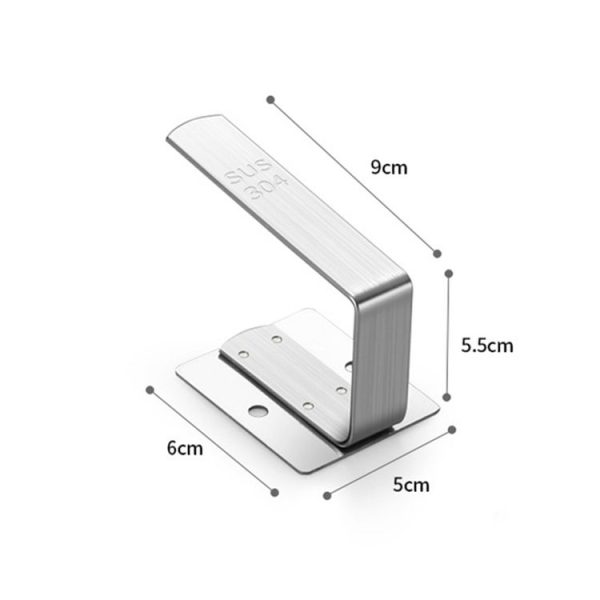 304 Stainless Steel Creative Kitchen Multi-function Wall-mounted Pot Lid Holder Storage Rack, Split Version - Image 3