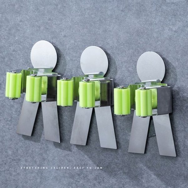 Cat Shape Bathroom Wall-mounted Mop Holder Storage Hook - Image 6