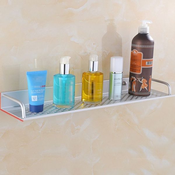 40cm Single Layer Multi-function Kitchen Bathroom Wall-mounted Aluminum Alloy Holder Storage Rack - Image 2