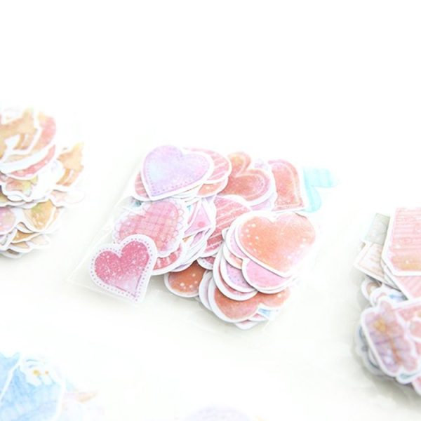 10 Packs Creative Waterproof PVC Sticker DIY Album Diary Watercolor Decorative Sticker, Random Delivery - Image 4