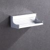 30cm Multi-function Kitchen Punching Wall-mounted Aluminum Condiment Holder Storage Rack - Image 2