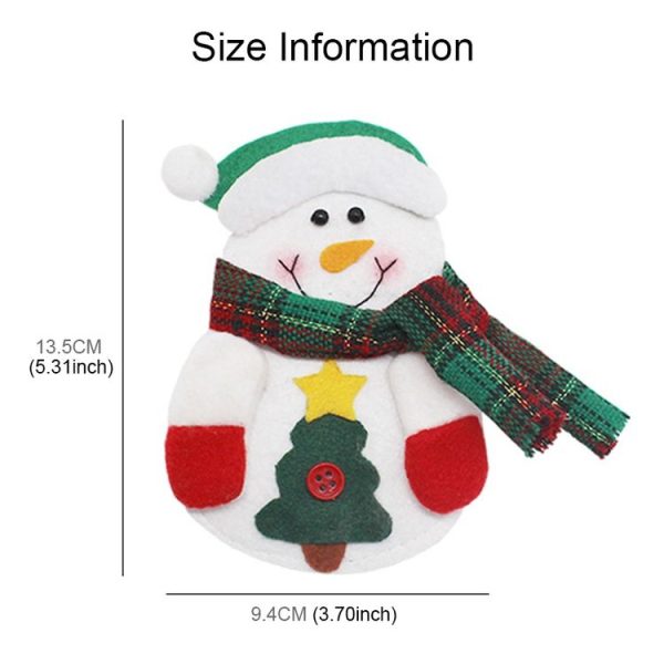3 PCS 3 in 1 Christmas Decoration Gift Cutlery Holders Set, Random Style Delivery - Image 6