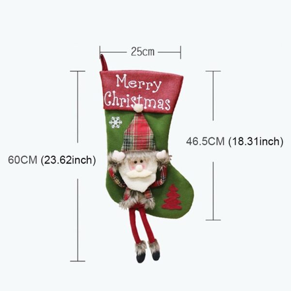 Christmas Ornament Decoration Merry Christmas Christmas Stocking Gift Bag Pendant - Image 3