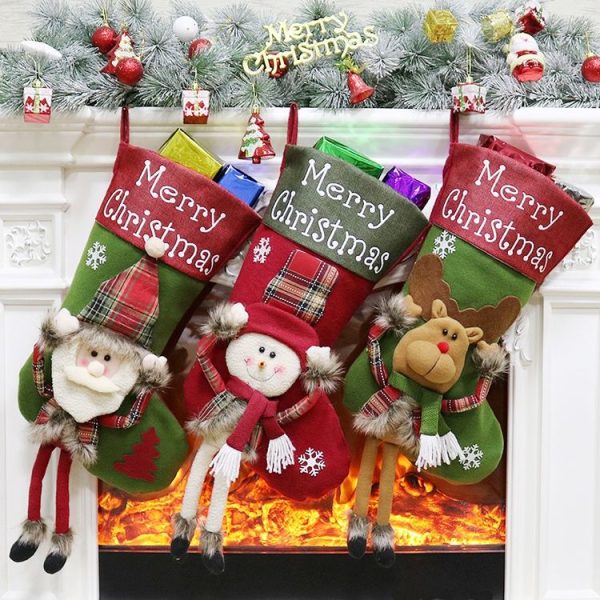 Christmas Ornament Decoration Merry Christmas Christmas Stocking Gift Bag Pendant - Image 5