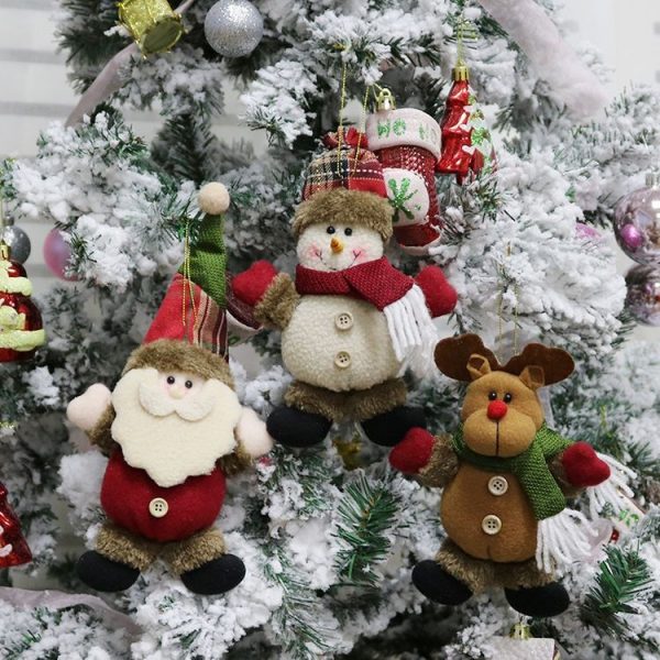 Christmas Decoration Gift Plush Doll Pendant, Random Style Delivery - Image 2