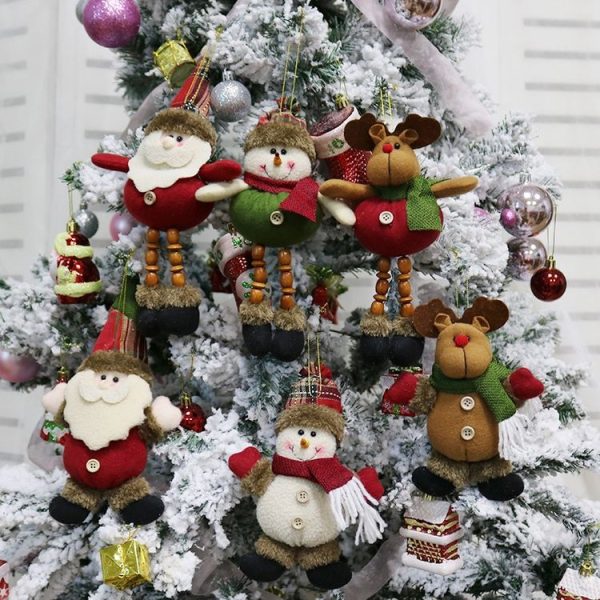 Christmas Decoration Gift Plush Doll Pendant, Random Style Delivery - Image 4