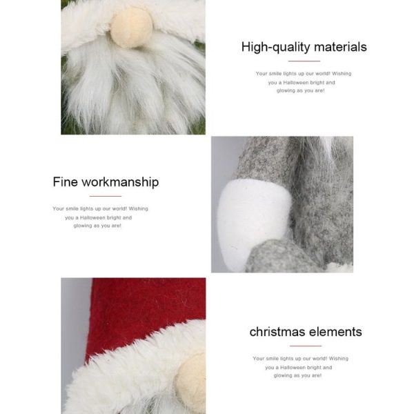 CX20217 Faceless Doll Window Ornament Christmas Decoration (Green) - Image 3