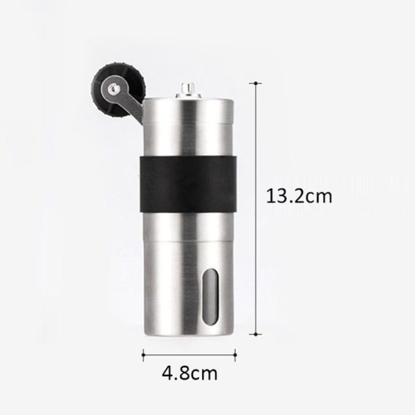 Portable Conical Burr Mill Manual Stainless Steel Hand Crank Coffee Bean Grinder, Capacity: 30g - Image 10