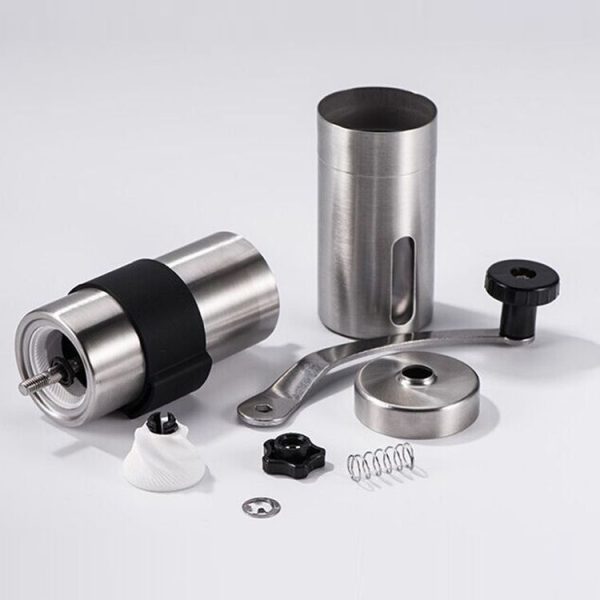 Portable Conical Burr Mill Manual Stainless Steel Hand Crank Coffee Bean Grinder, Capacity: 30g - Image 11